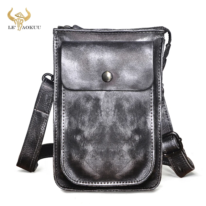 

Женская кожаная сумка через плечо, кожаная сумка для сигарет, чехол для телефона 6 дюймов, поясная сумка для мужчин, мужская поясная сумка 021