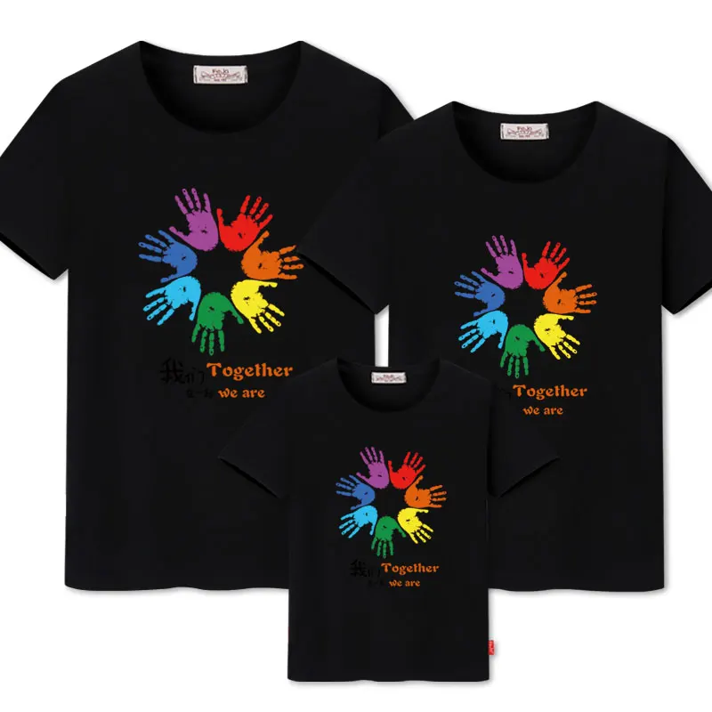 color 2 Семейные комплекты; платья для мамы и дочки; новая одежда для семьи; платье для папы, сына, мамы и дочки; футболка для сестры и брата - Цвет: color 2