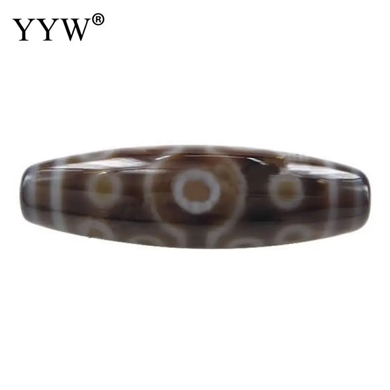 

1 Pcs Natural Tibetan Agates Onyx Dzi Beads jewellery Oval Fifteen-Eyed 38x12mm Hole 2.5mm Jewelry Making DIY Tibetan Dzi Beads