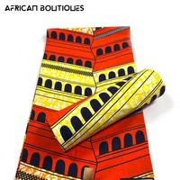 africa ankara printing wax patchwork fabric 100 cotton real cloth sewing dress crafts diy material tissu top quality 6 yard