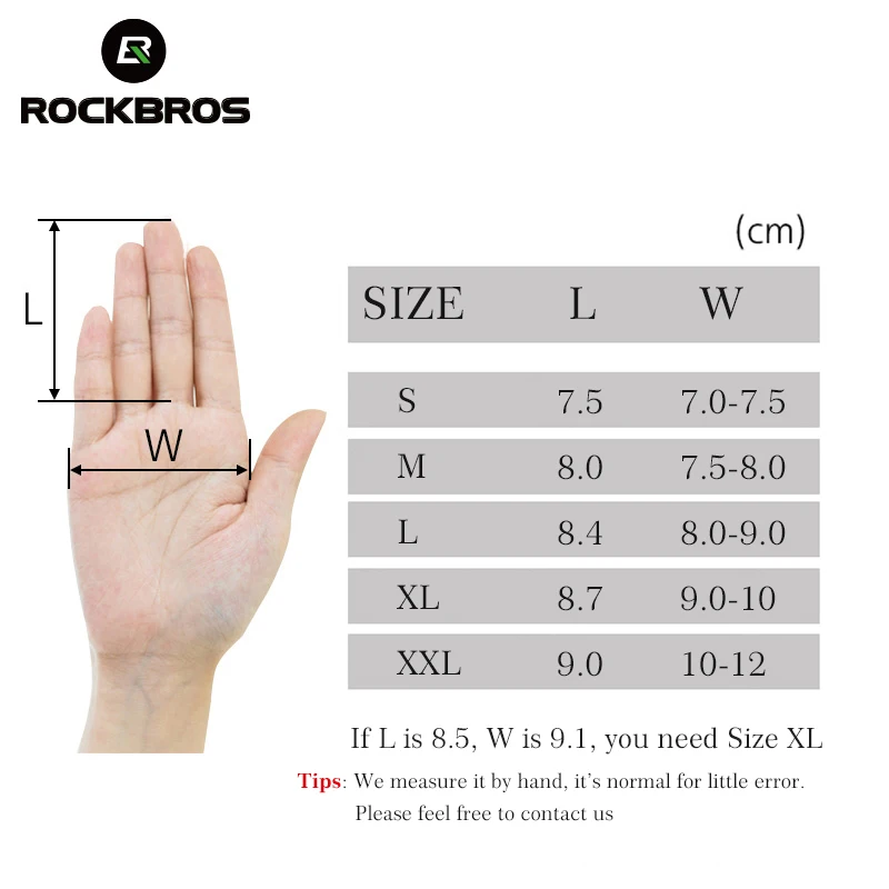 ROCKBROS MTB Road Anti-slip Pad Warm Thermal Cycling Gloves Windproof Ski Bike Bicycle Motorcycle Sport Mitten Black | Спорт и