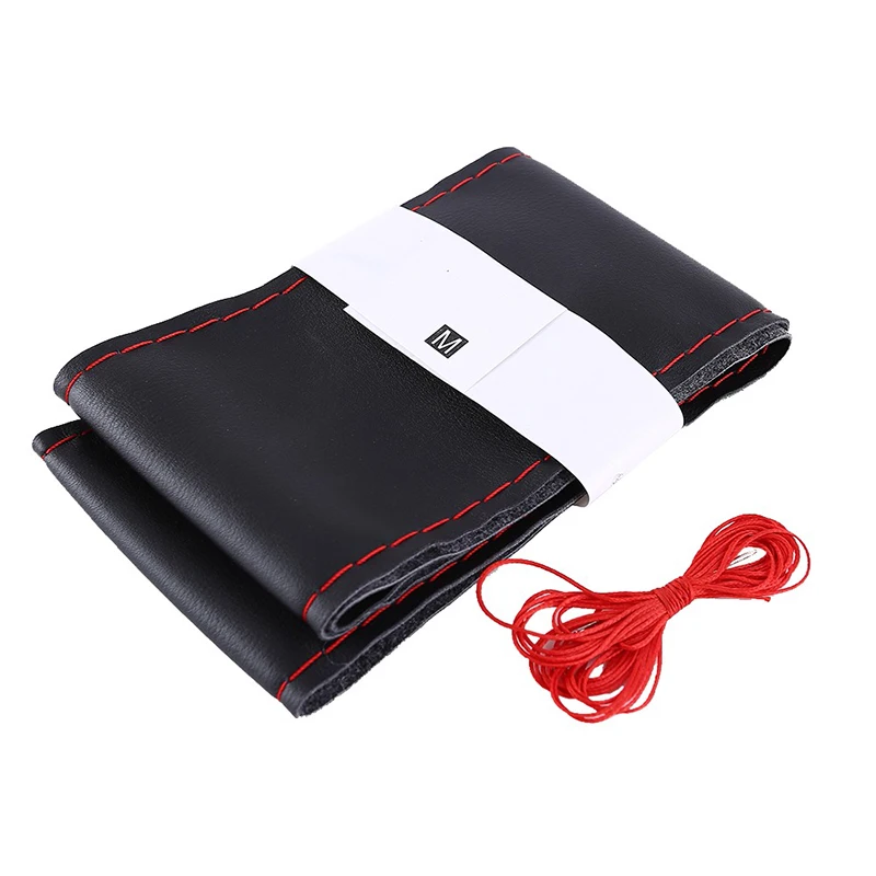 38 см многоцветная резьба крышка рулевого колеса автомобиля мягкая