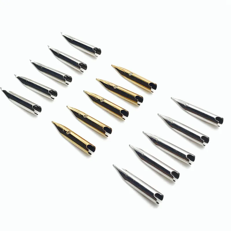 

5pc Universal Fountain Pen Medium Nib Standard 0.38 Iridium Gold Ink Pens Nib for Writing Calligraphy Many Series Can Be Changed