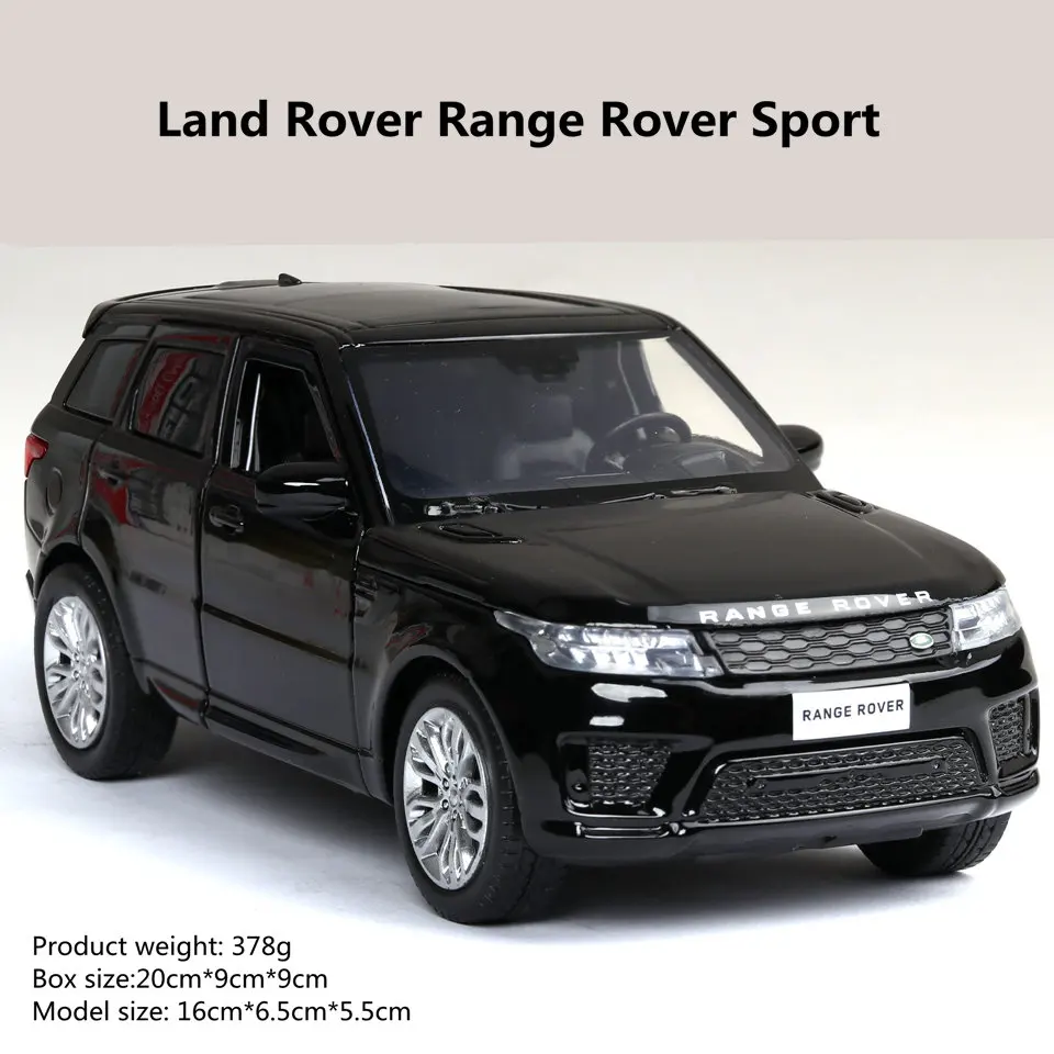 

High quality toy car 1:32 LANN ROVER alloy die cast 6 door cars model sound light resilience simulation vehicle toys for boys