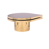 marble countertop metal luxury gold stainless steel style living room surface packaging modern global furniture