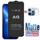 2 в 1 матовое закаленное стекло для Apple iphone 13 12 Pro Max mini Защитная пленка для экрана для aiphone i13 i12 защитное стекло