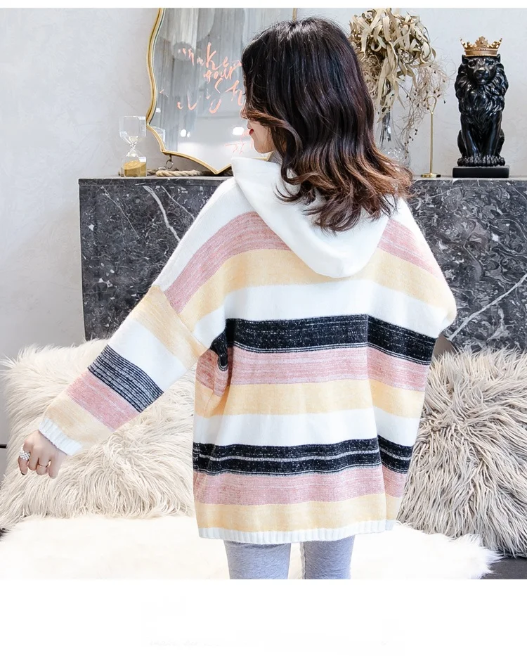 Лидер продаж Свитера для беременных полосатая толстовка свободные пуловеры
