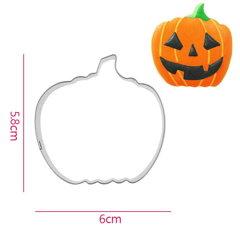 1pc Halloween Cookie Cutter Pumpkin Lantern Shape Stainless Steel Mold Home DIY Biscuit Cutting Tools Cake Decorating Mou | Дом и сад