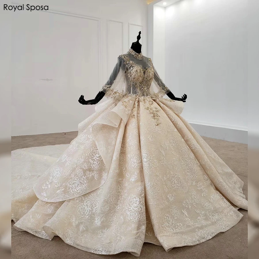 Новинка 2020 года цвет шампанского свадебное приталенное платье принцессы с