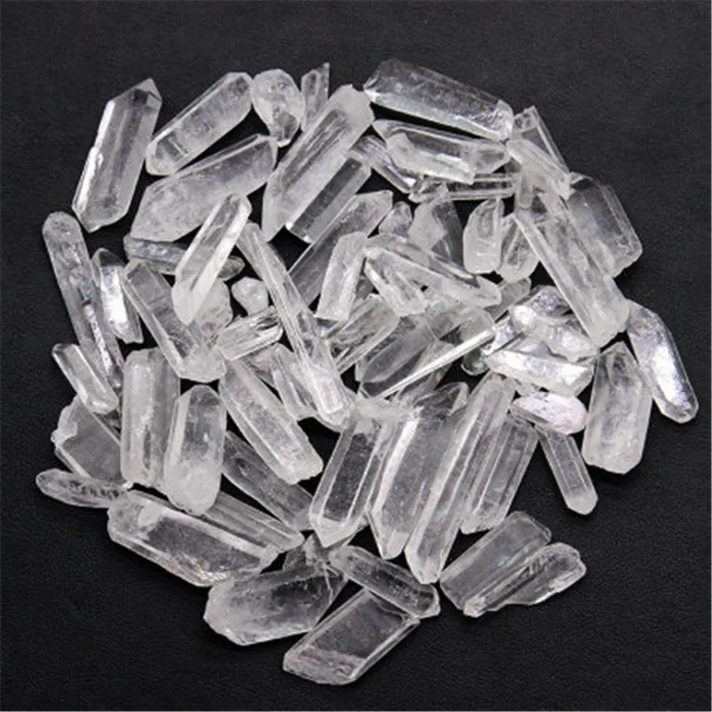 Natural Clear Quartz Single Point Wand Hexagonal prism Energy Original Stone Crystal Fengshui Mineral Specimen Decoration | Дом и сад