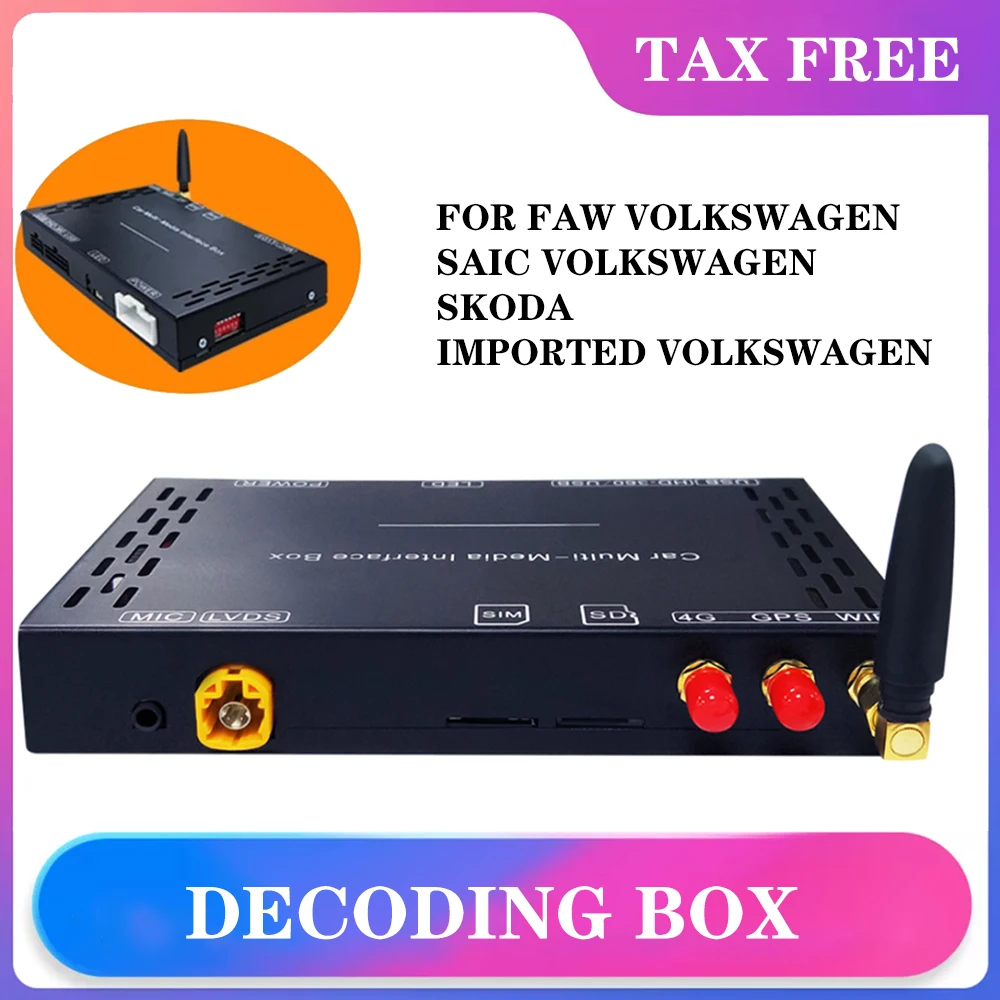 

Auto Android Multimedia 4G 32G decoding ai box FOR FAW VOLKSWAGEN SAIC VOLKSWAGEN SKODA INPORTED VOLKSWAGEN 2+32G 12V decoding