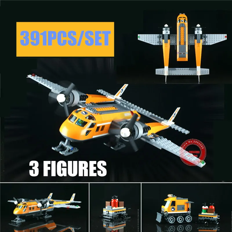 Новый Arctic Supply Plane fit city фигурки строительные блоки кирпичи техника модель игрушки