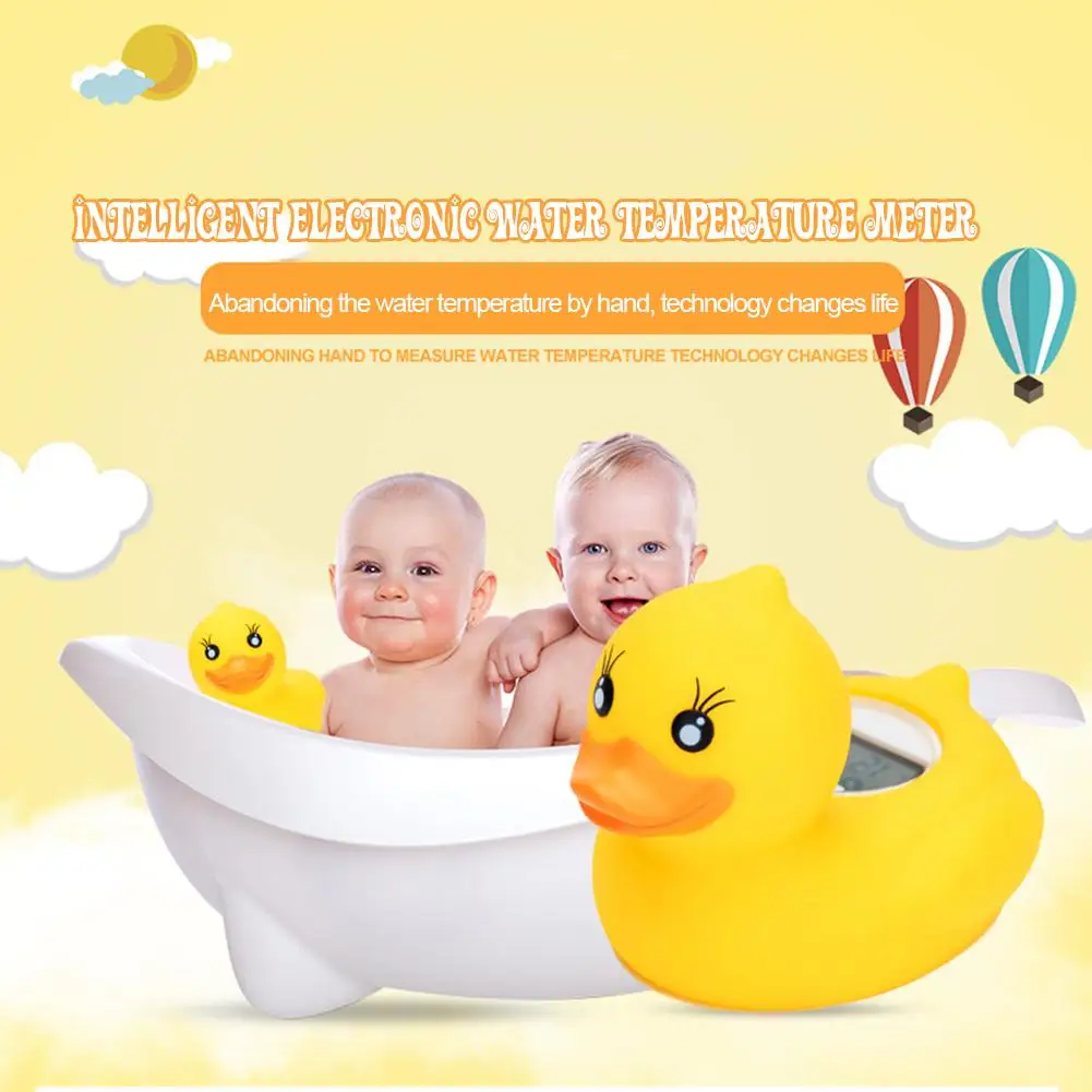 

Electronic Thermometer For Baby Pool Chronograph Alarm Cartoon Water Room Temperature Small Yellow Duck Thermometers