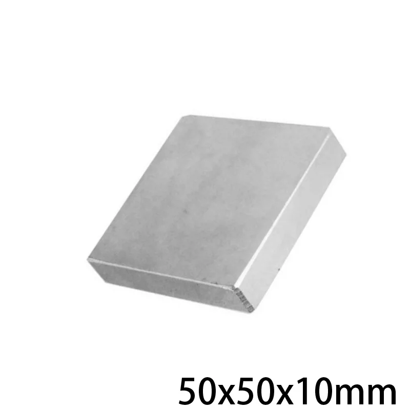 1/2/3/5 шт 50x50x10 большой толстый квадрат постоянные магниты 50*50 мм неодимовый магнит