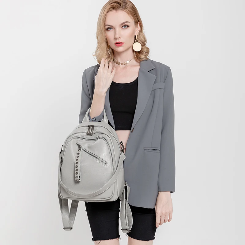 

MTong small bagpack for women teenage fashion vintage leather handbag purse ladies laptop spirited away ruksack sac a dos ado