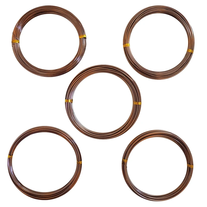 

Anodized Aluminum Bonsai Training Wire 5-Size Starter Set-1.0mm,1.5mm,2.0mm,2.5mm,3.0mm(147 Feet Total)(5 Sizes,Coffee)