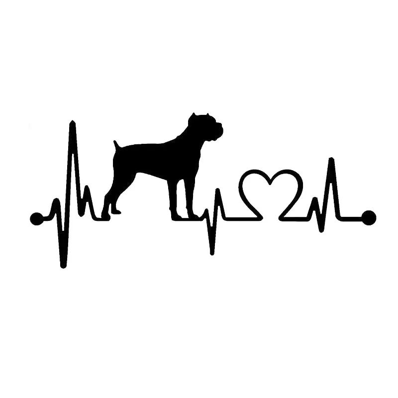 

Dawasaru Cane Corso Heartbeat Dog Car Sticker Personalized Decal Laptop Motorcycles Auto Accessories Decoration PVC,17cm*8cm