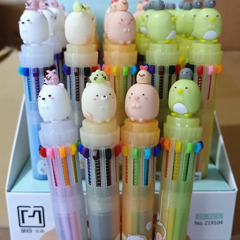 35 шт./лот кавайная шариковая ручка Sumikko Gurashi 10 цветов школьная и офисная