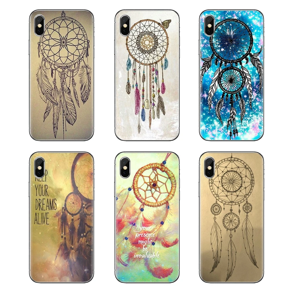 Dream Catcher Good Luck Feather Silicone Shell Case For Xiaomi Mi4 Mi5 Mi5S Mi6 Mi A1 A2 5X 6X 8 9 Lite SE Pro Max Mix 2 3 2S |