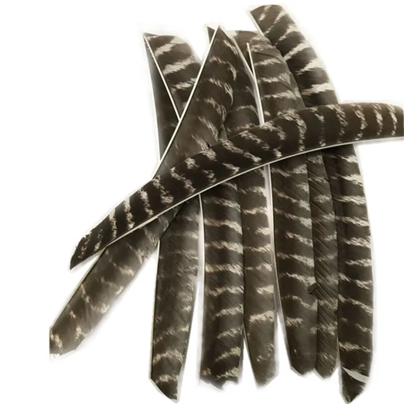 50 шт. полная длина настоящие индейки перо стрелы Fletches левое крыло для стрел