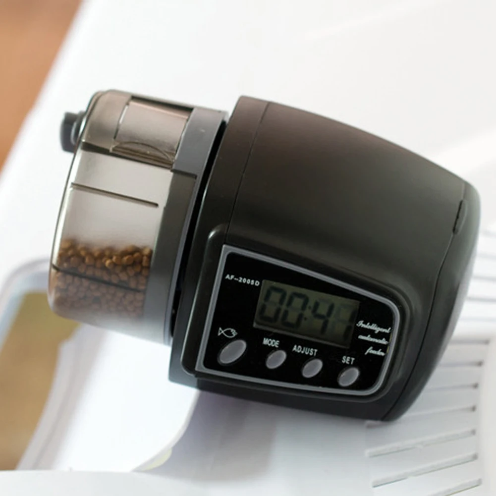 

Автоматическая кормушка для рыб, аквариумный дозатор с цифровым дисплеем, пищевое устройство для аквариума, товары для водных питомцев