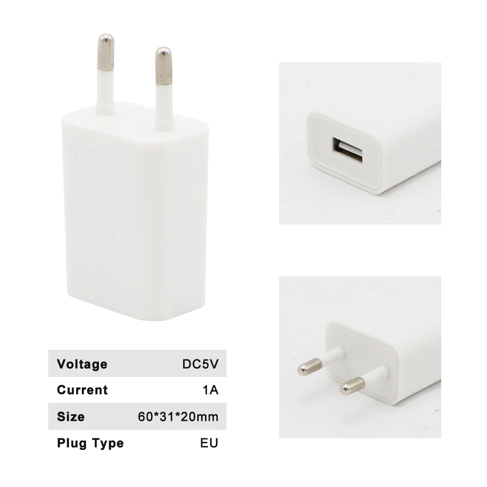 USB-адаптер с вилкой для ЕС и США 1 А 5 в пост. Тока | Лампы освещение