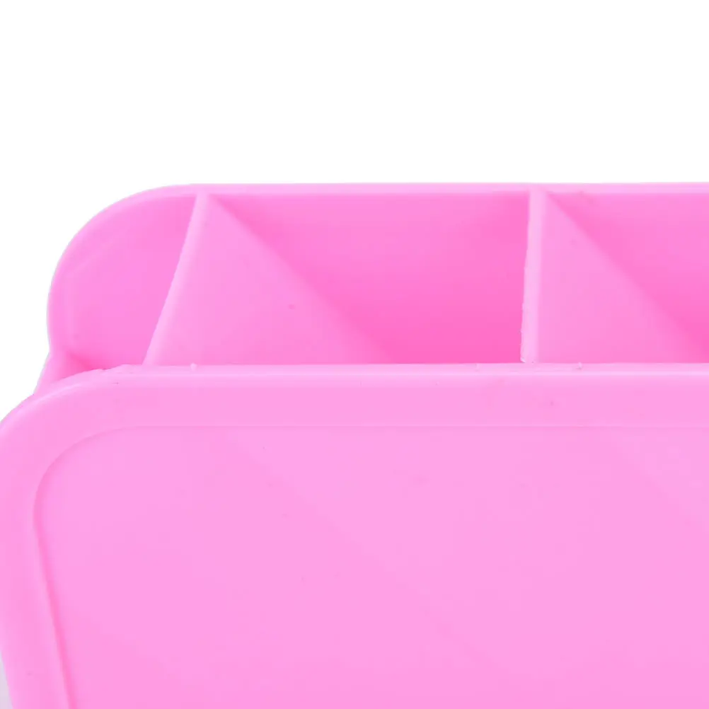 Macaron color desktop storage box thickened plastic rectangular debris sorting four boxes |