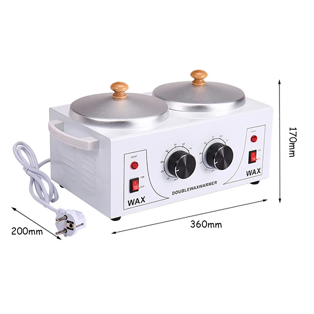 

Double Paraffine Warmer Wax Heater SPA Paraffin Hands Feet Hair Removal Wax Machine Dipping Pot Wax Depilatory Hair Removal Tool