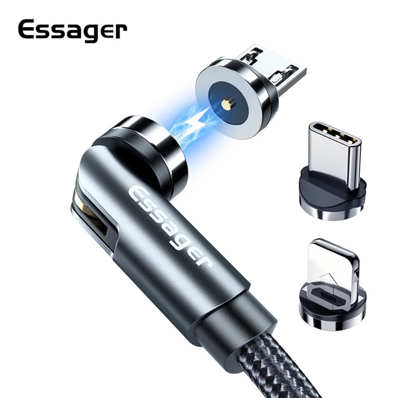 Магнитный usb кабель 180 градусов для быстрой зарядки USB Type C магнитное зарядное