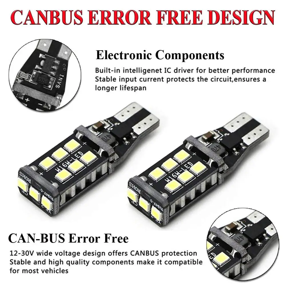 Супер яркие белые светодиодные с Canbus лампы для автомобиля резервного