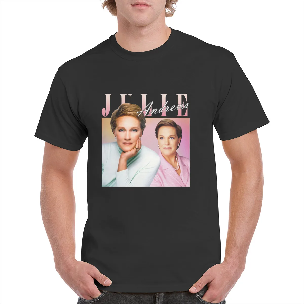 

Julie Andrews T-Shirt Unisex 90'S Retro JA graphics T-Shirt 100% Cotton Tops Female/Man