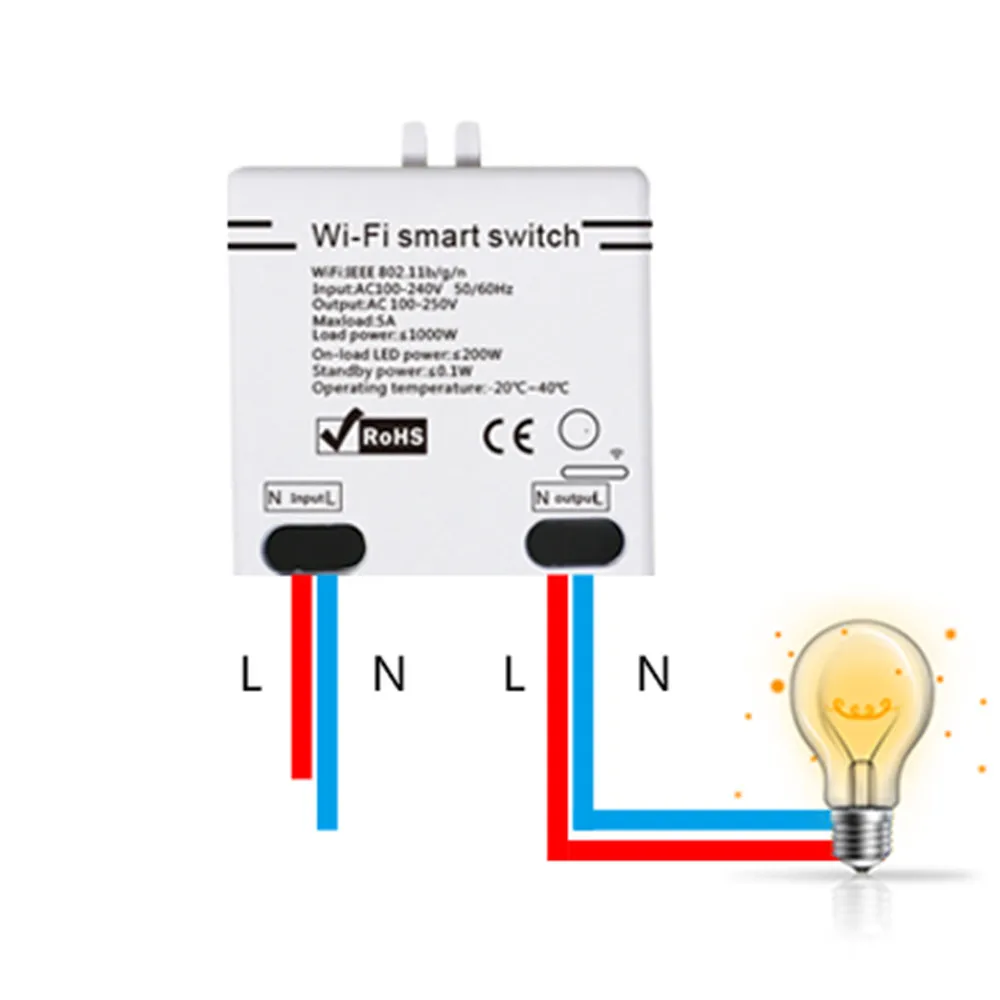 Умный дом WiFi беспроводной переключатель модуль для Apple/Android APP управления R Aug30 |