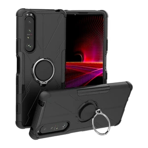 full cover for sony xperia 1 iii case armor magnetic suction stand bumper back case for sony xperia 1 iii case for sony 1 10 iii free global shipping
