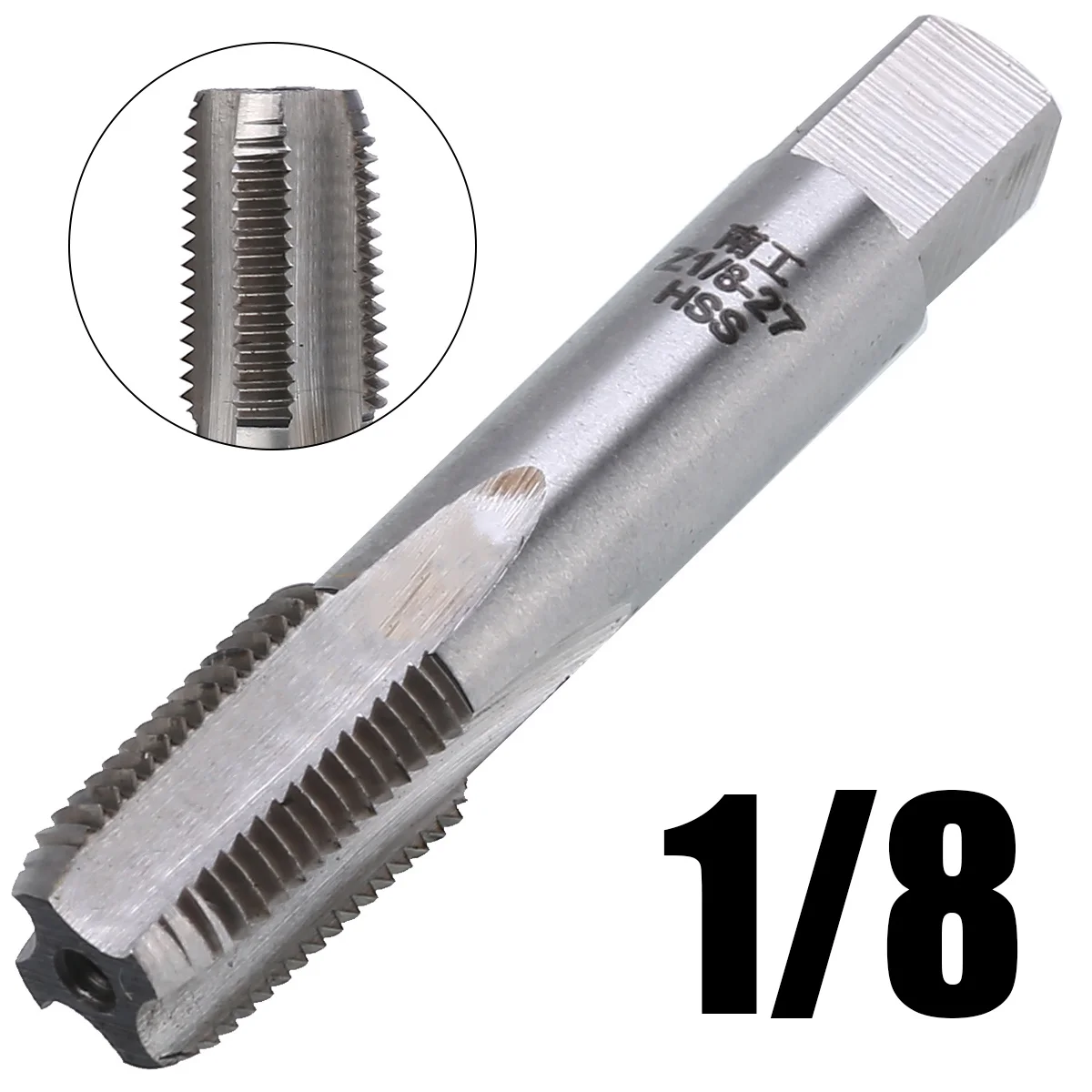 

1/8 '' - 27 HSS NPT конический трубный кран 1/8 - 27 TPI Mayitr американский стандарт высокоскоростной стальной Резьбовой кран для обслуживания ремонтных ...