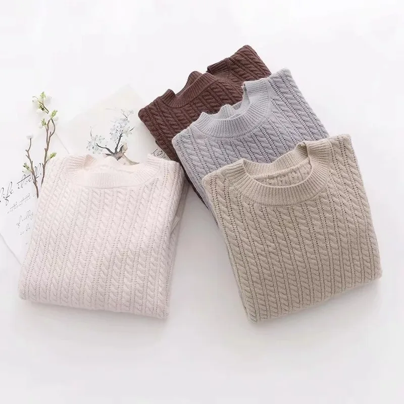 

Long-sleeved bottoming shirt lazy wind blouse women 2020 autumn new pullover sweater round neck sweater