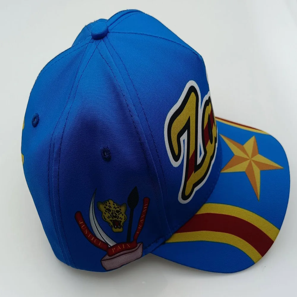 ZAIRE hat diy free custom made name number zar cap nation flag za congo country french text print photo baseball | Аксессуары для