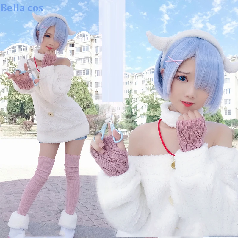 Re:Life in different world of zore Ram/Rem костюм феи для косплея tale sheep lovely lolita женское платье