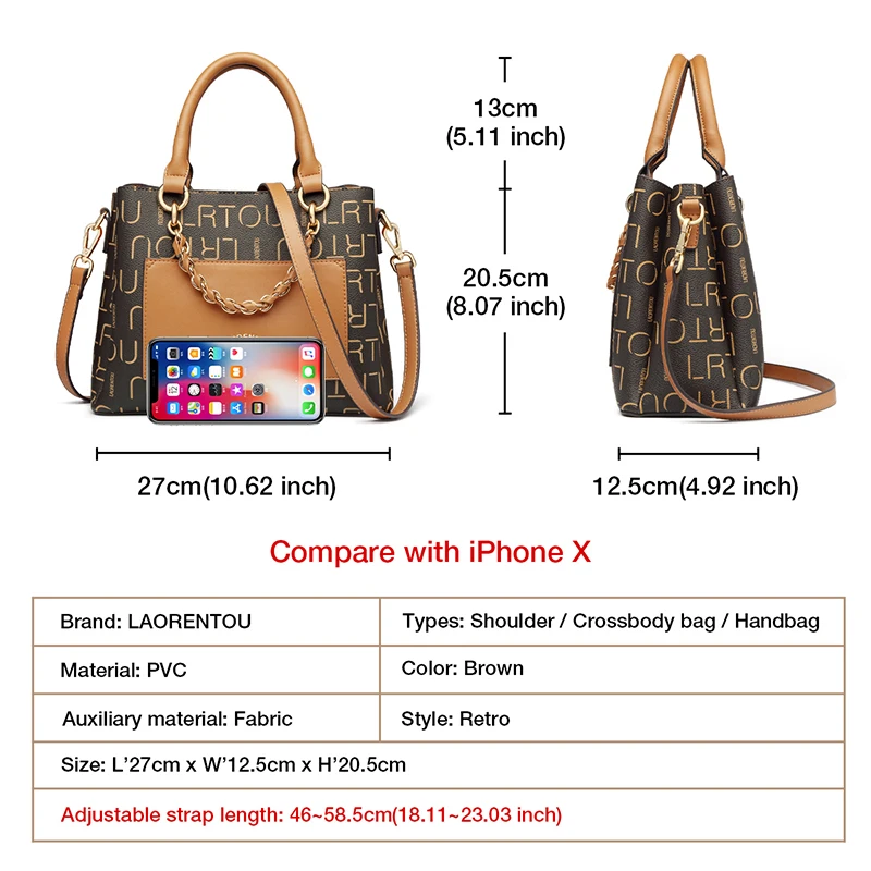LAORENTOU дамские сумочки для офиса женская зимняя сумка через плечо в стиле