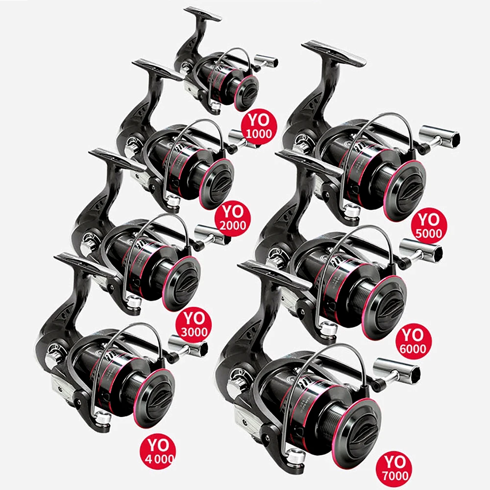 

5.2:1 Fishing Reel 1000-7000 Series Spinning Reel 12KG Max. Drag Carp Fishing Tackles