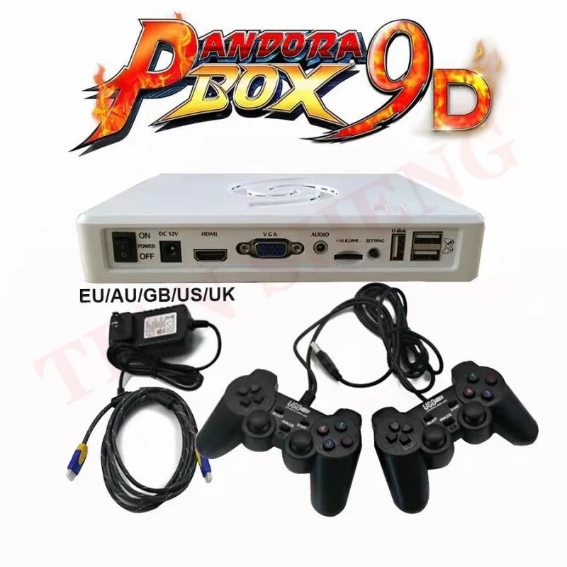 

Pandora box 9d 2500 in 1 gaming control set 2 player arcade joystick game wireless controller with 2500 games