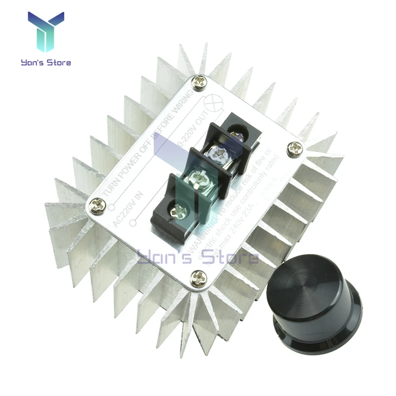 

220V 5000W SCR Voltage Regulator Motor Speed Controller Light Dimming Dimmers Thermostat Speed Regulator Governor for LED Light