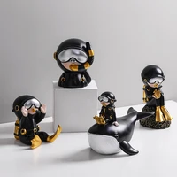 nordic home decoration diver sculpture creative resin ornaments living room home decoration bedroom decoration childrens gifts