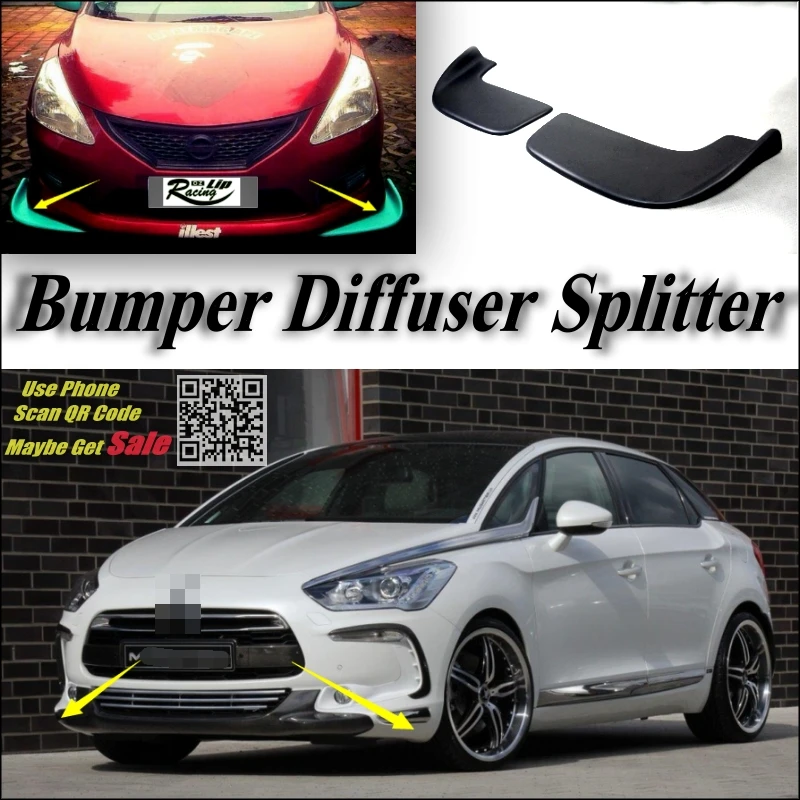 Автомобильный сплиттер диффузор бампер Canard для Citroen DS5 DS 5 LS тюнинг комплект