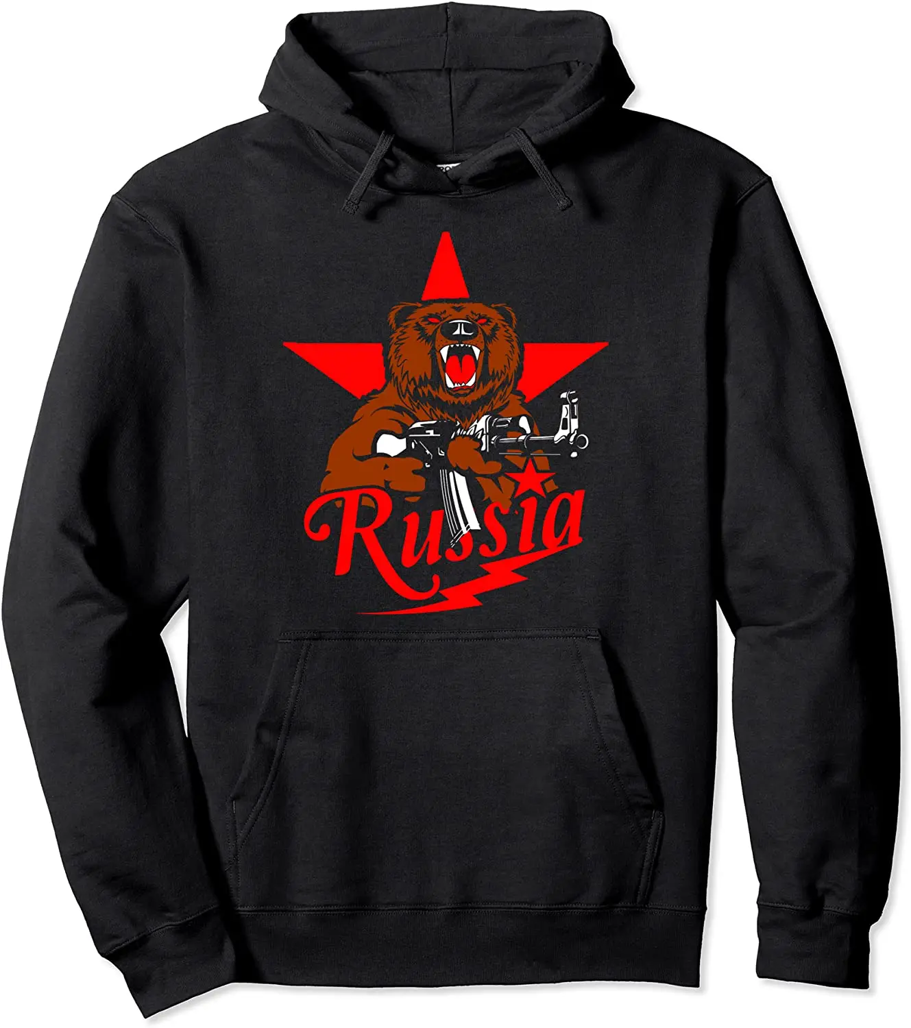 

Soviet Kalashnikov AK-47 Men Hoodies USSR Russian Rifle Gun CCCP Pullover Hoodie