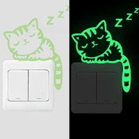 fluorescent switch stickers moisture proof luminous stickers cute cartoon household items decorative stickers anti fouling