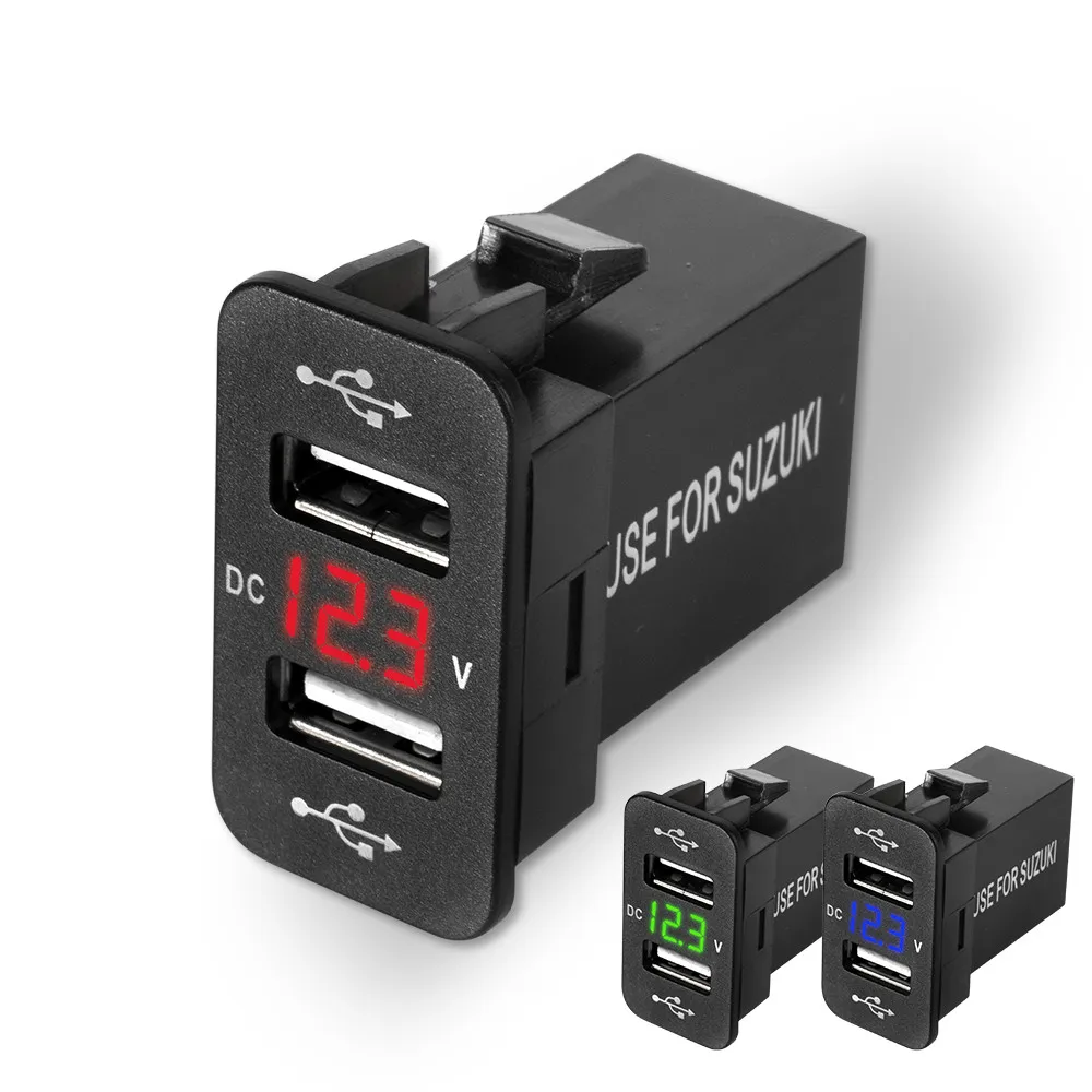 12 В/24 В двойной порт автомобильное usb зарядное устройство для мобильного телефона