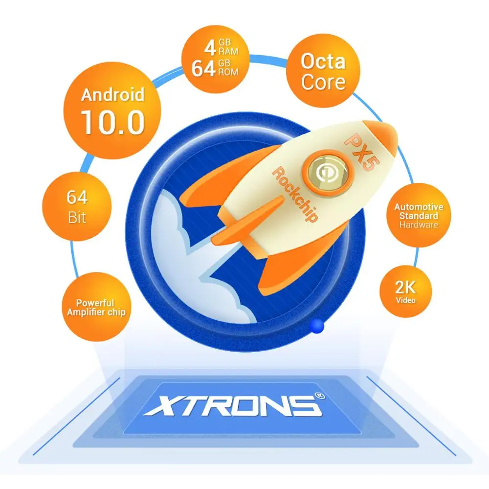 Автомобильный радиоплеер XTRONS 8 дюймов Android 10 0 Восьмиядерный GPS OBD для Chevrolet Tahoe Impala