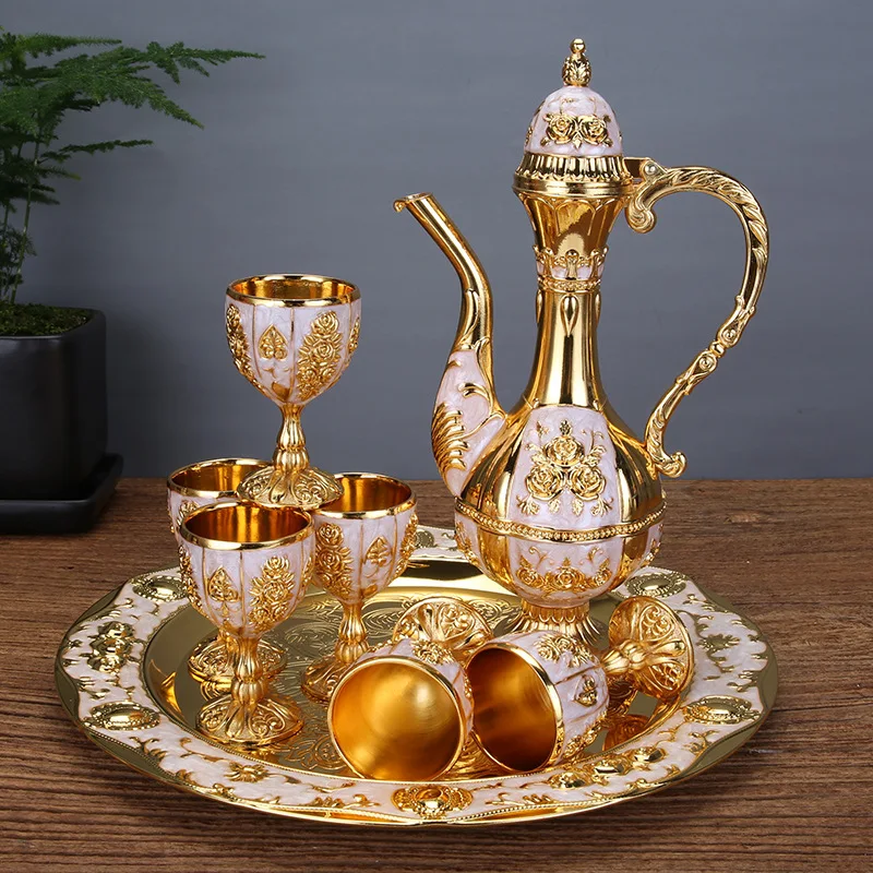 Винный набор винный графин тыквенный стиль плоская фляжка чашка вина домашний