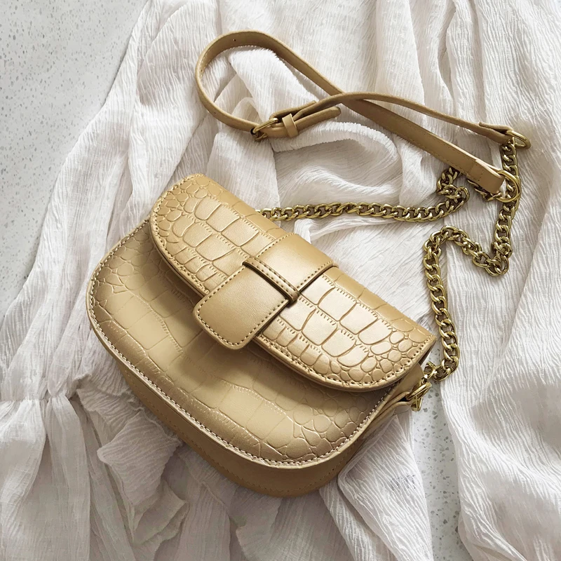 Роскошные сумки седла из кожи аллигатора дизайнерские через плечо для женщин