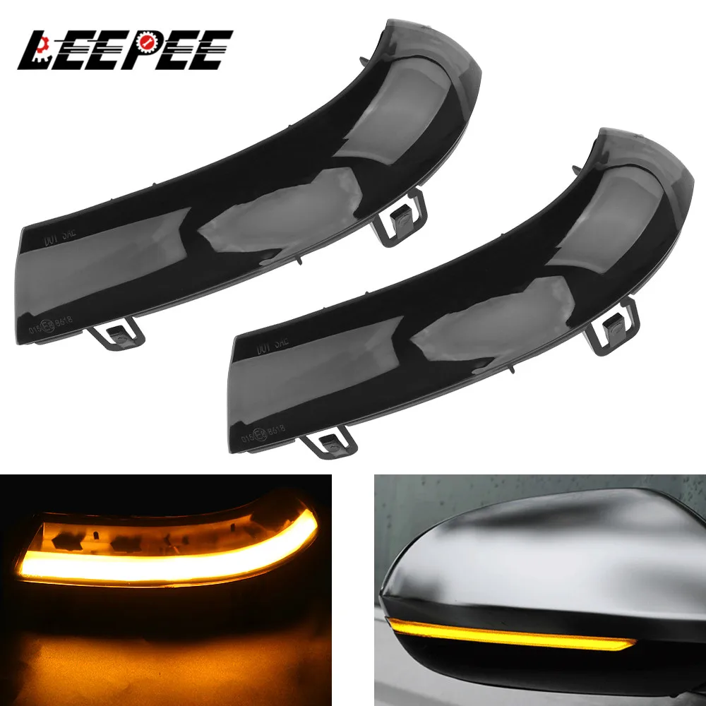 

2pcs LED Dynamic Turn Signal Light Flowing Side Wing Rearview Mirror Indicator Blinker